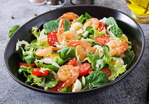 Shrimps Garden Salad