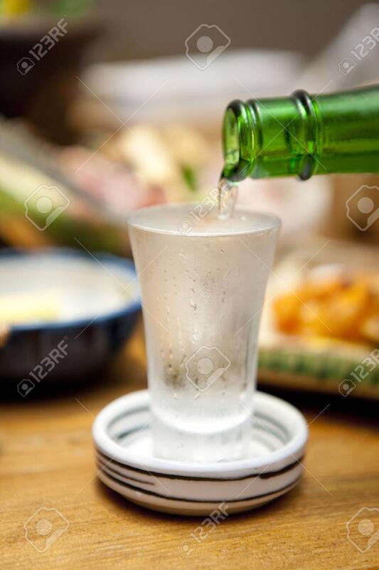 Shot Of Cold Soju