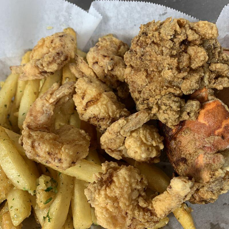 Fried Lobster Tail & Shrimps